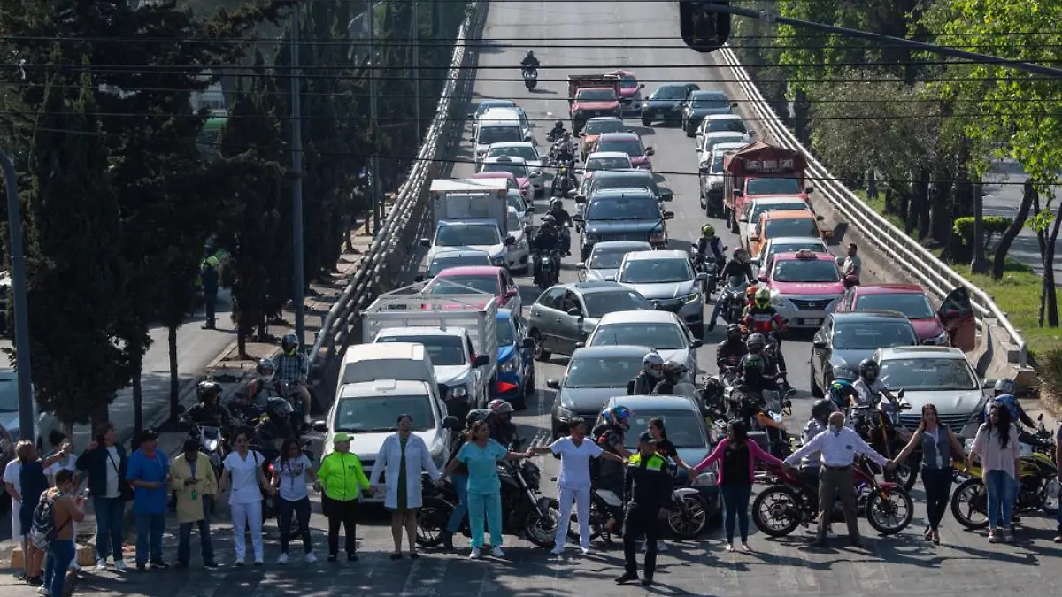 Bloqueo médicos CDMX 1